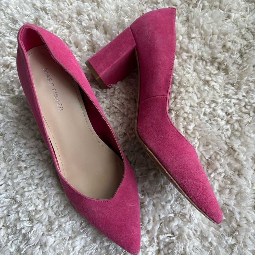 Marc Fisher Suede Heels - Picture 3 of 6